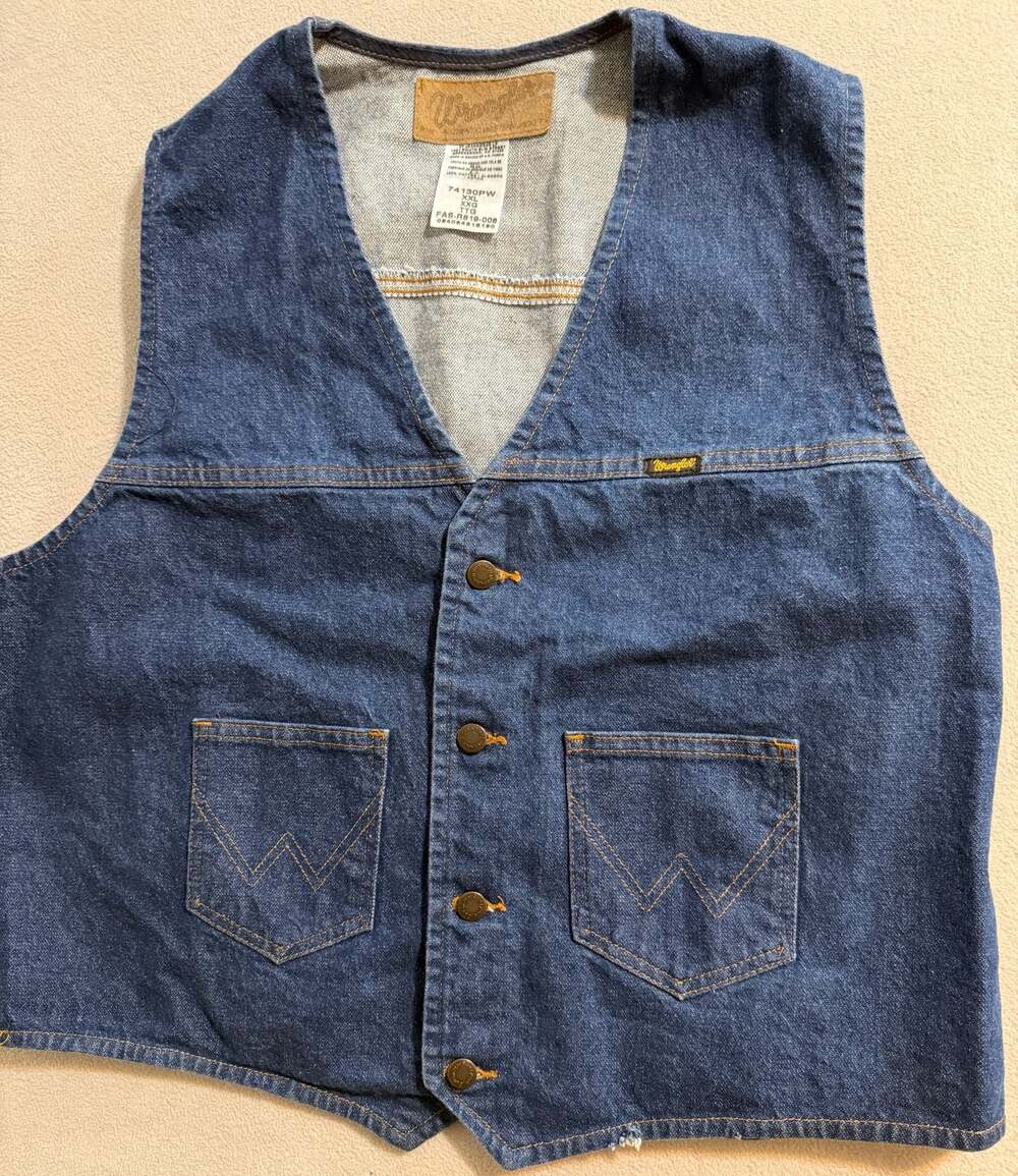 Vintage Wrangler Denim Western Vest